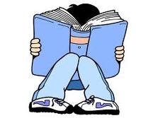 Child reading book