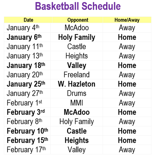 Schedule