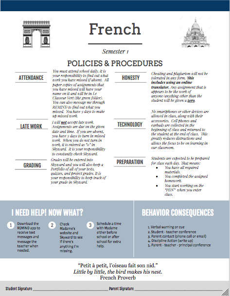 Shane R Classroom Procedures