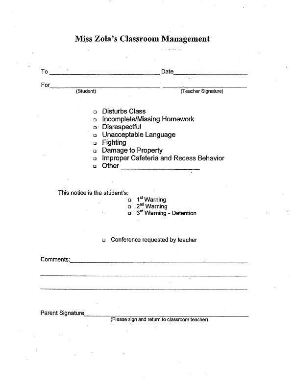 Classroom Management