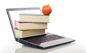 Computer Apple and Books 
